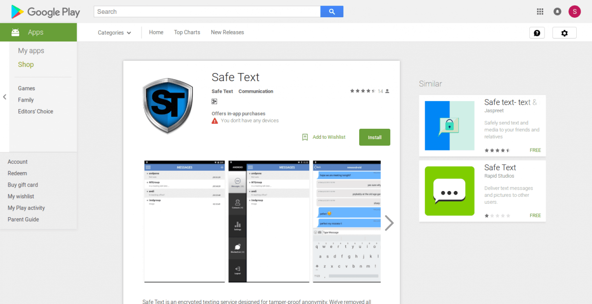 Safe Text